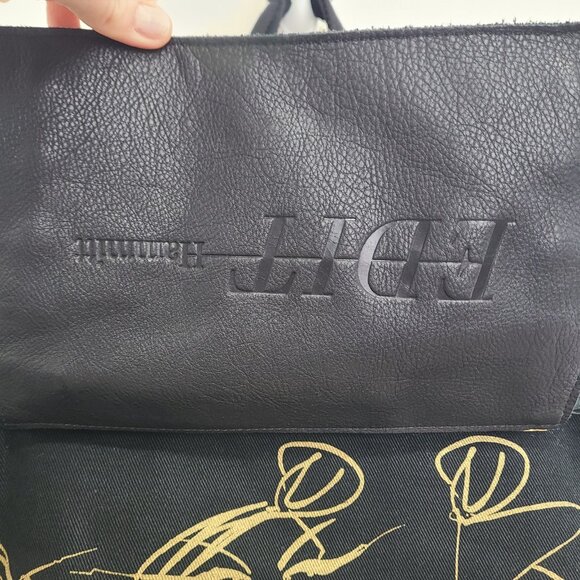 Hammitt Los Angeles Large Tote Bag Black Canvas - Picture 9 of 9